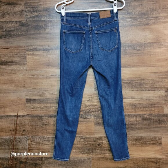 Madewell Jeans 27 Skinny 10" High Rise Danny Wash G7391 Tummy Control Stretch - Picture 2 of 13